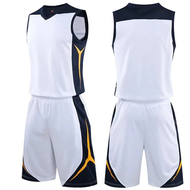 2 Piece Sportswear Basketball Jersey Shorts Set Blank custom Men Women Kids Basketball Uniforms