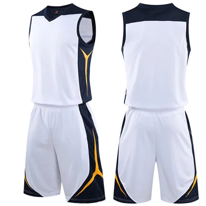 2 Piece Sportswear Basketball Jersey Shorts Set Blank custom Men Women Kids Basketball Uniforms
