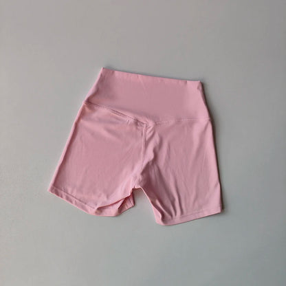 2 Piece Yoga Gym Set Halter Top Set Yoga High Waist Shorts Backless Tights Bra Vest Seamless Stretch Ribbed Shorts Set