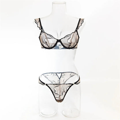 2 Piece Transparent Bras Sets Fancy Mesh See Through Bras And Thongs Suit Sensual Lingerie Set The Clothing Company Sydney