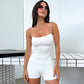 Spaghetti Strap Jumpsuit Tight Fitting Women's Summer Jumpsuit Playsuit Bodycon Short White Black Shorts Romper The Clothing Company Sydney