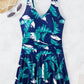 Printed Womens One Piece Swim Dress Padded Swimwear Bathers SwimSuit Beachwear The Clothing Company Sydney