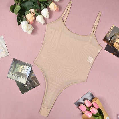 Tight-Fitting Casual Mesh Bodysuits Underwear Transparent Bodysuits The Clothing Company Sydney