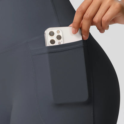 Women's Pocketed Yoga Legging Shorts Squat Proof High Waist Fitness Quick Drying Cycling Workout Gym Shorts