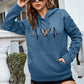 Long Sleeve Printed Women's Hoodie Casual Top