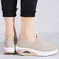 Summer Women's Fashion Vulcanized Sneakers Platform Solid Colour Flat Ladies Shoes Casual Breathable Wedges Ladies Walking Sneakers The Clothing Company Sydney