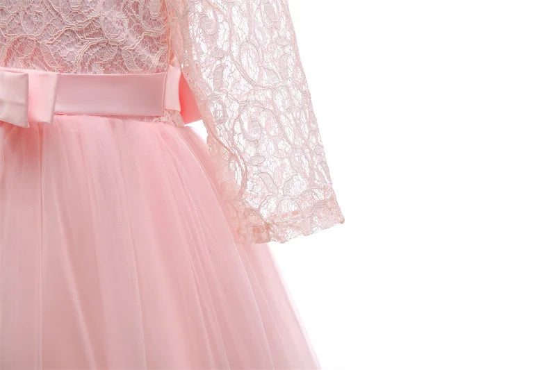 Baby Girl Teenage Princess Dress Party Ball Gown Wedding Lace Dresses Kids Christmas Bridesmaid Costume Birthday Party Dress