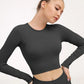 2 Piece Set Women Ribbed Seamless Long Sleeve Yoga Sets Workout Women's High Waist Sports Legging Long Sleeve Top The Clothing Company Sydney