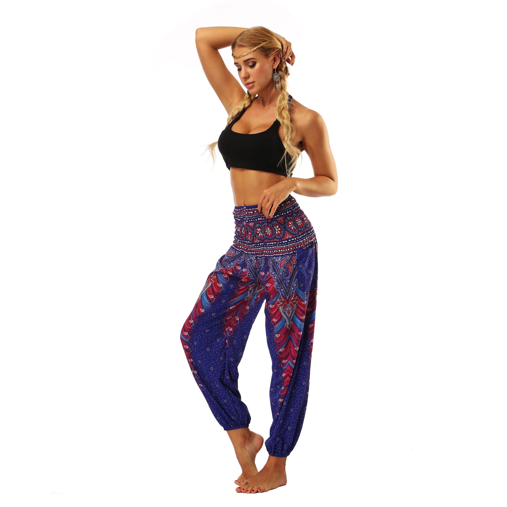 Women's Harem Pants Bohemian Yoga Pants Flowy Trouser Yoga Boho Hippie Clothing Pilates Pants with Pocket The Clothing Company Sydney