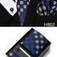 5 piece 7.5 cm Width Tie Sets Black Men's Tie Hankerchiefs Cufflinks clip Box wedding gift handmade Necktie Set The Clothing Company Sydney