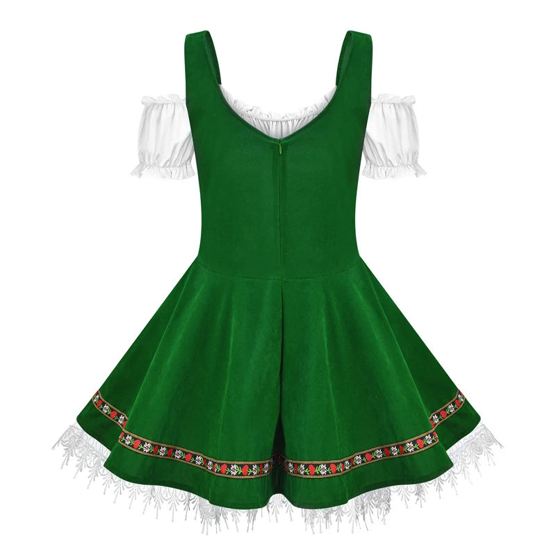 Oktoberfest Costume for Women German Bavarian Traditional Dirndl Dress Octoberfest Festival Costume