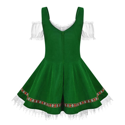 Oktoberfest Costume for Women German Bavarian Traditional Dirndl Dress Octoberfest Festival Costume