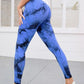 Hip Lifting Seamless Fitness Gym Leggings Tie-Dye Yoga Pants Women's Exercise Tights High Waist Workout Pants The Clothing Company Sydney