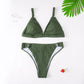 2 Piece Bikini Solid Plus Size Swimwear Two-Pieces Swimming Suit For Women Beach Brazilian Bathing Suits Bikini Set The Clothing Company Sydney