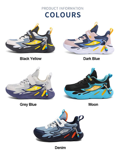 Kids Children Boys Mesh Sports Running Shoes Breathable Non-slip For Girls Casual Running Walking Sneakers