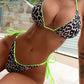 2 Piece Leopard Micro Bikini Swimsuit Swimwear Thong Bikinis Sets Brazilian Halter Beach Wear Bathing Suits The Clothing Company Sydney