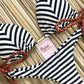 2 Piece Striped Bikini Set Knotted Swimsuit Women Biquinis Beach SThong Swimwear Bandage Brazilian Mirco Bikini Set The Clothing Company Sydney