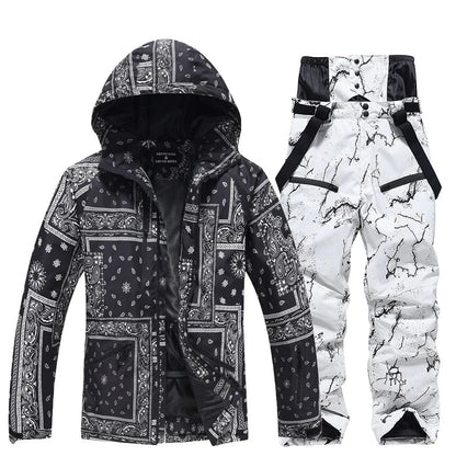 2 Piece Jacket Pants Ski Suit Sets Waterproof Snow Costume Ski Jacket and Pant Set Outdoor Clothing Snowboarding Set The Clothing Company Sydney