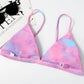 2 Piece Micro Women Swimsuit Tie Dye Mini Thong Bikinis Sets Brazilian Swimming for Women Swimwear Bathing Suits