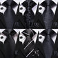 3 Piece Black Floral Silk Wedding Tie For Men Handky Cufflink Elegant Necktie Set For Men The Clothing Company Sydney