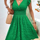 Elegant Short Summer Casual Slim Red Sleeveless Holiday Beach Dress Fashion V Neck A-line Dresses