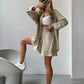 Summer Women's Suit Cotton Casual Shorts and Shirts 2 Piece  Matching Outfit Set Linen Fashion Blouse Women's Suit