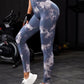 Hip Lifting Seamless Fitness Gym Leggings Tie-Dye Yoga Pants Women's Exercise Tights High Waist Workout Pants The Clothing Company Sydney