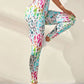 3D Print Tie Dye Sports Women Seamless High Waist Fitness Push Up Leggings Gym Clothing Workout Tights Pants