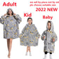 Oversized Hooded Blanket for Adult Child Wearable Blankets for Winter Warm Outdoor Hoodie Sweatshirt The Clothing Company Sydney