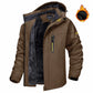 Winter Fleece Lining Parka Waterproof Men's Ski Snowboard Jackets Windproof Removable Hoodie Coats Casual Windbreaker