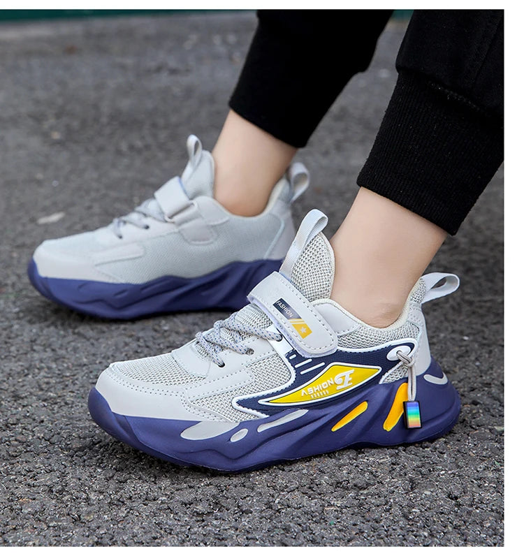 Kids Children Boys Mesh Sports Running Shoes Breathable Non-slip For Girls Casual Running Walking Sneakers