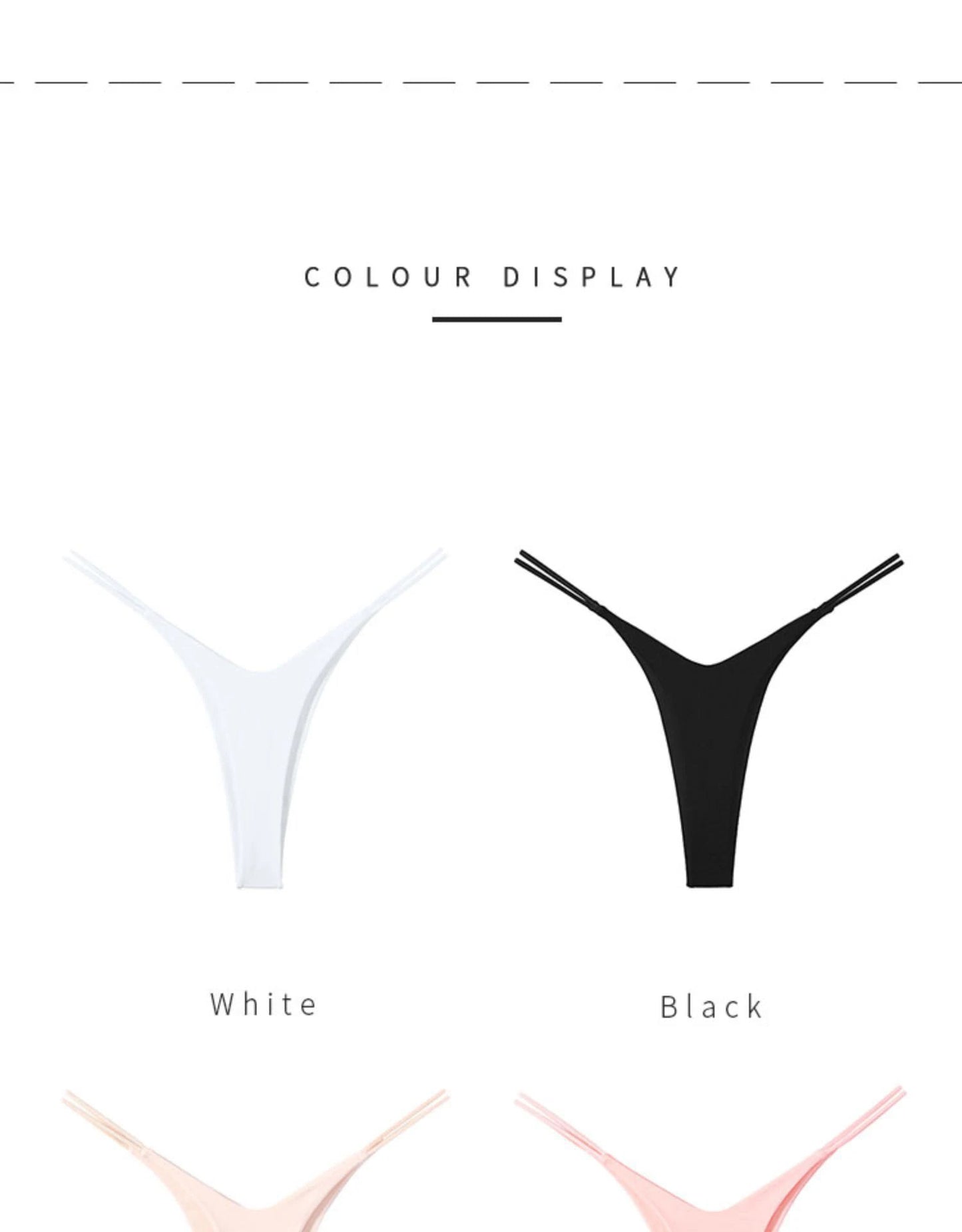 Women's Temptation G-string Gym Sport Thong Solid Color Comfortable Panties Soft Cotton Underwear The Clothing Company Sydney