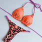 Women's Braided rope Micro Bikinis  Swimsuit Leopard Print Beach Bathing Suit