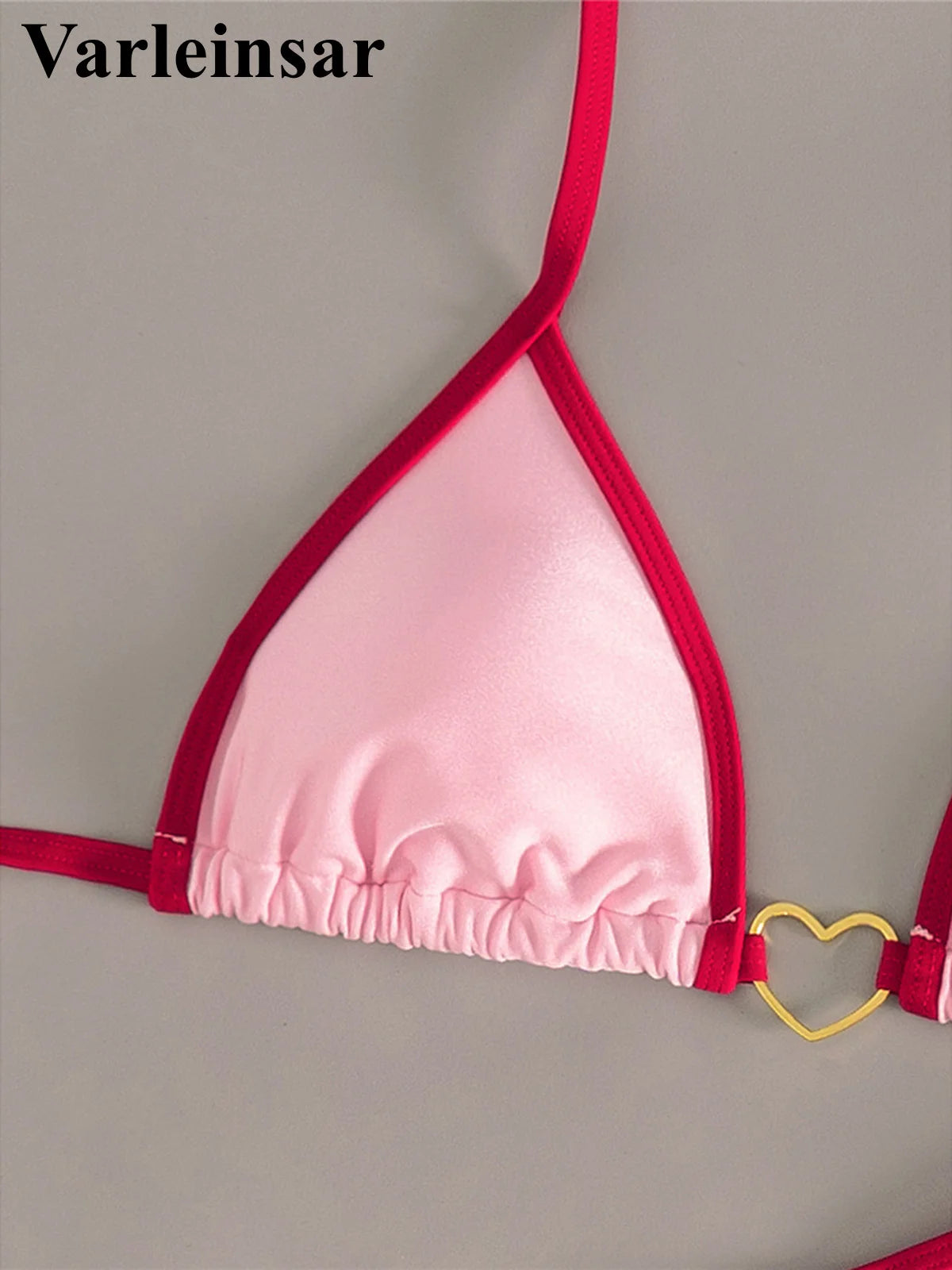 2 Piece Halter Mini Micro Thong Bikini Swimwear Swimsuit Two-pieces Bikini set Padded Bather Bathing Suit