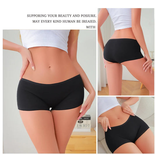 Women's Seamless Panties Sports Boxers Underwear Briefs Lingerie Intimate Underpants Boyshorts
