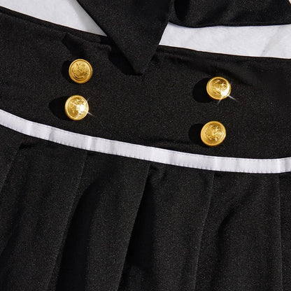 Women's Lingerie Sailor Dress Stage Costumes Low Waist Stewardess Cosplay Uniform Outfit The Clothing Company Sydney