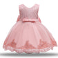 Cute Baby Girl's Tutu Dress Embroidery Lace Flower Princess Gown Birthday Party Newborn Formal Dress