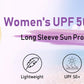 UPF 50+ Sun Protection Summer Shirts Women's Long Sleeve Shirts Full Zip Casual Jackets Zipper Pockets Golf Athlete Tops The Clothing Company Sydney