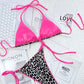 2 Piece Leopard Micro Bikini Swimsuit Swimwear Thong Bikinis Sets Brazilian Halter Beach Wear Bathing Suits The Clothing Company Sydney