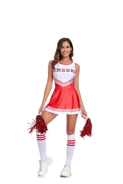 Cheerleader Costume Costumes Women Cosplay Halloween Cheer Leader Fancy Dress Sports Uniform Set The Clothing Company Sydney