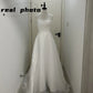 Strapless Elegant A-line Sleeveless Classic Lace Up Small Train Wedding Dress