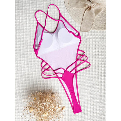 Extreme Mini Micro Thong Strap Swimwear One Piece Swimsuit Backless Monokini Bather Bathing Suit The Clothing Company Sydney