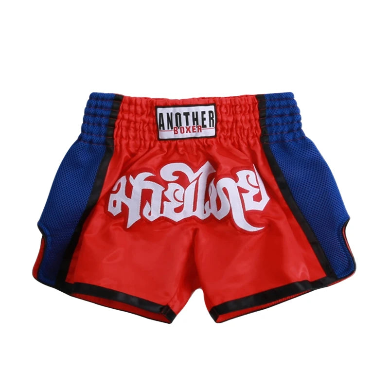 Men's Boxing Shorts Kickboxing Muay Thai Women Kids Martial Arts Training Team Clothes Gym Grappling BJJ Cage Fight Pants