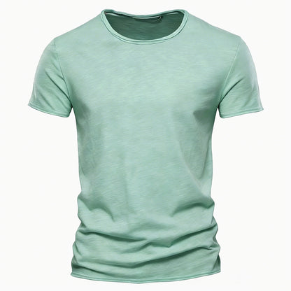 100% Cotton Men's T-shirt Casual Soft Fitness Summer T-shirts O-Neck Short Sleeve Top