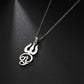 Tamil Om Symbol Pendant Necklace Stainless Steel Vintage Trident Yoga Shiva Symbol Necklaces Amulet Jewellery Gifts