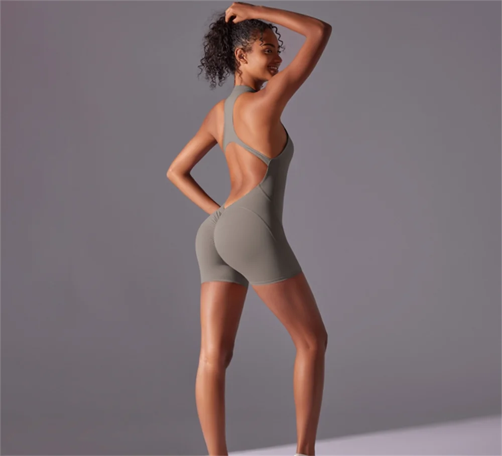 One Piece Jumpsuit Yoga Romper Running Fitness Suit
