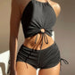 Summer Black Swimsuits Tankini Sets Swimwear Sports Beach Wear Two-Piece Bathing Suits Pool Women's Swimming Suits The Clothing Company Sydney