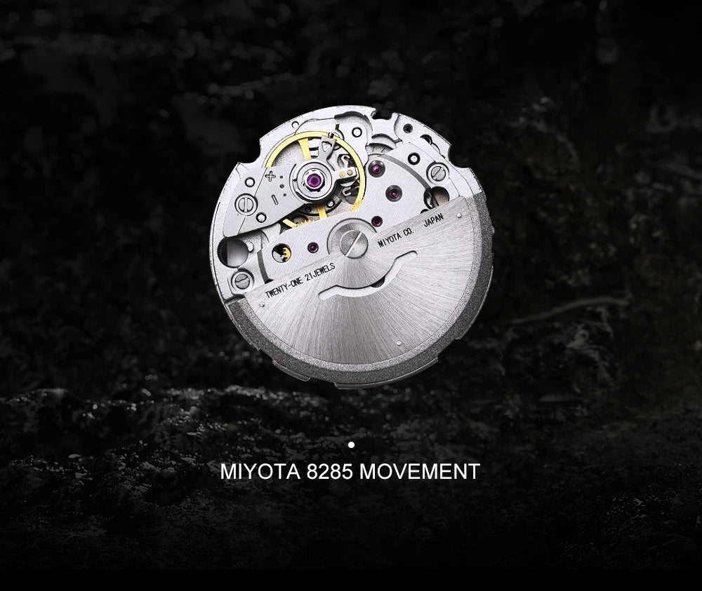 Cadisen DD40 Mens Luxury Automatic AR Sapphire Glass Mechanical Wristwatch 10Bar Miyota 8285 Movt Watch - The Clothing Company Sydney