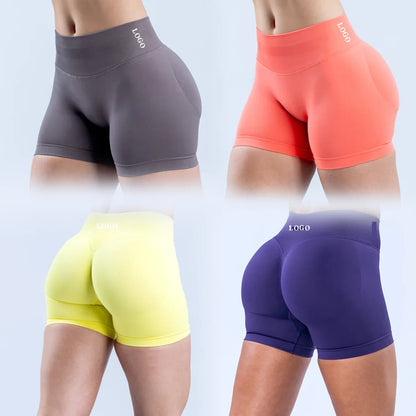 Dynamic Shorts 4.5" Women's Seamless Yoga Shorts High Waisted Butt Lifting Breathable Workout Gym Running Bike Shorts The Clothing Company Sydney