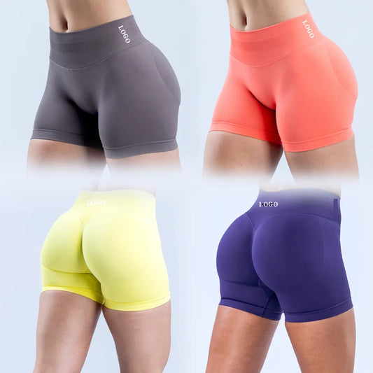 Dynamic Shorts 4.5" Women's Seamless Yoga Shorts High Waisted Butt Lifting Breathable Workout Gym Running Bike Shorts The Clothing Company Sydney